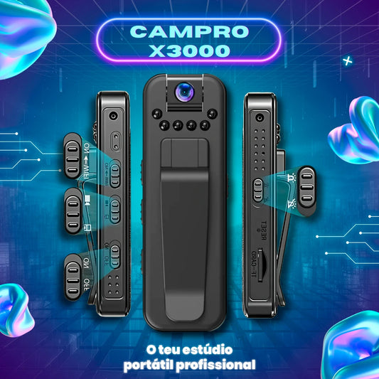 CamPro - Câmara 180° com Redução de Ruído HD 1080P