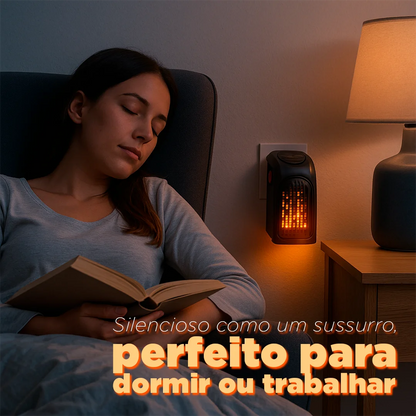 Aquecedor Portátil MiniTherm Pro 400W 110V – Silencioso e Económico