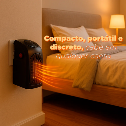 Aquecedor Portátil MiniTherm Pro 400W 110V – Silencioso e Económico