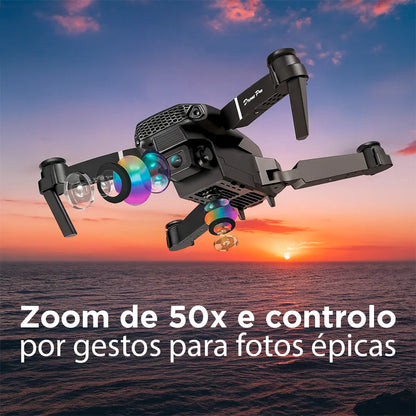 VisionFly 4K: Drone com Estabilidade GPS e Imagens Cinematográficas + Ofertas Exclusivas: Auscultadores Cinzentos + Presente Mistério